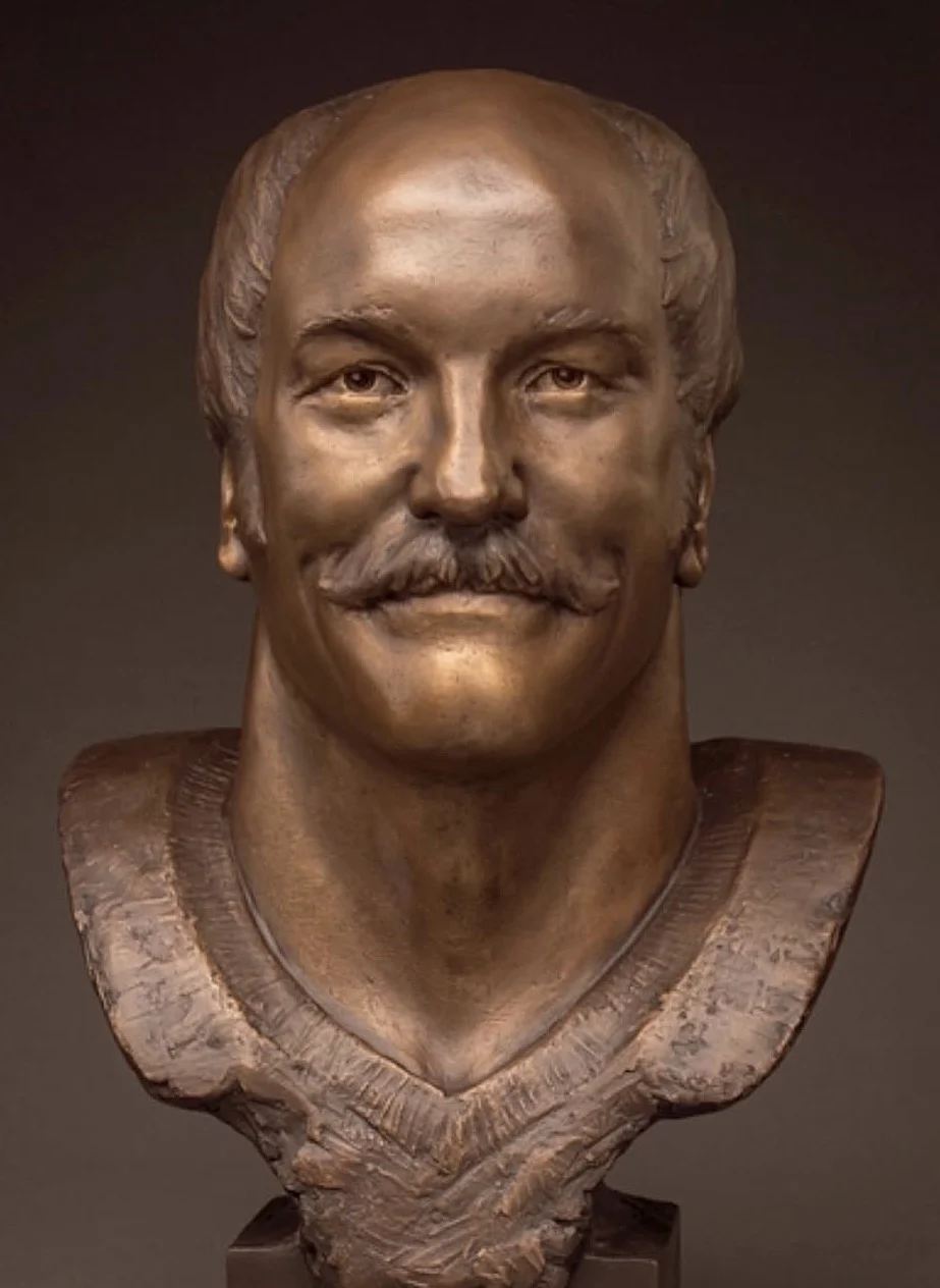 Cliff Harris bronze portrait bust by Scott Myers