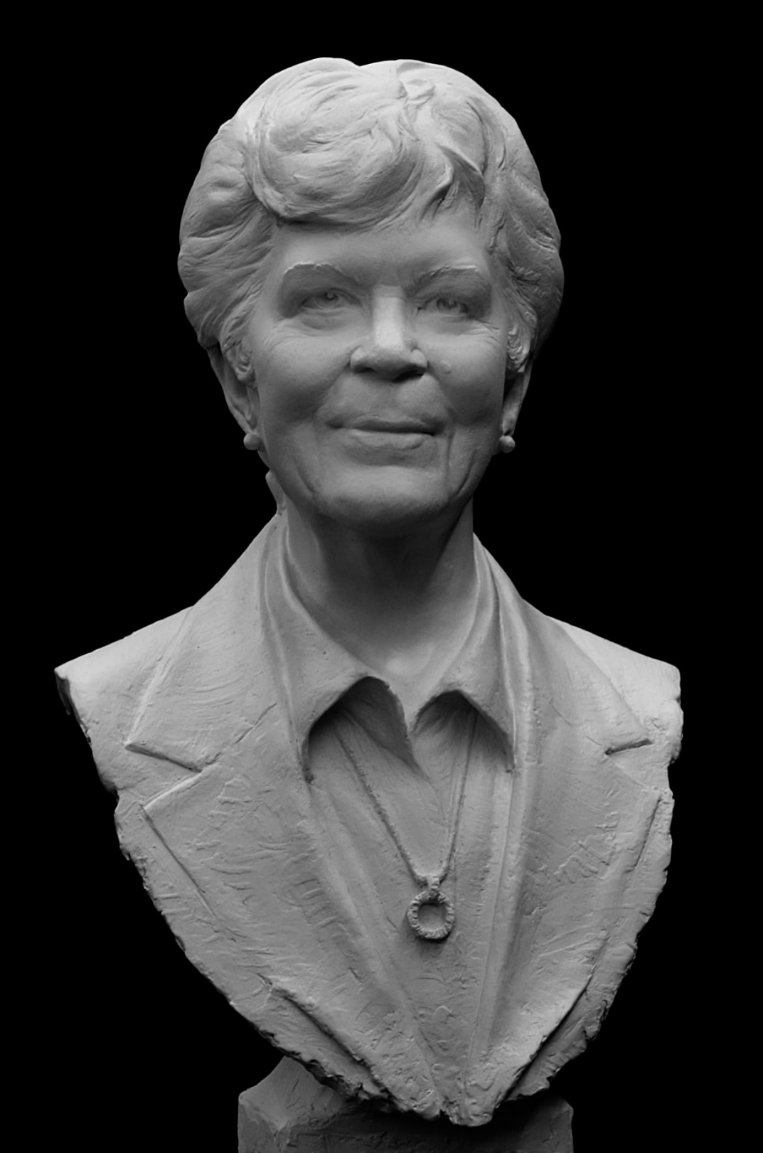 Jean Cate portrait bust by Scott Myers