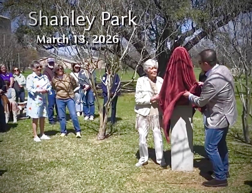 Jean Cate at the Shanley Park sculpture unveiling on March 13, 2026