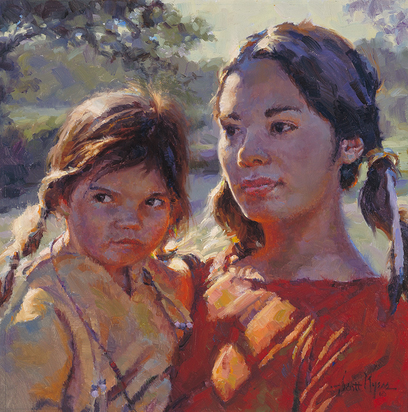 Sisters oil by Scott Myers